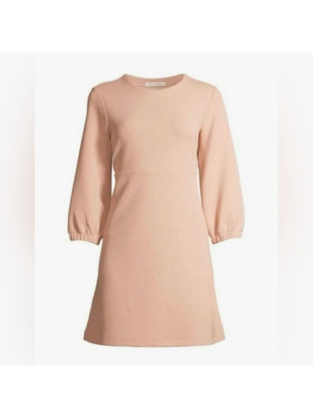 Free Assembly Swing Midi Dress Womens XXXL Pink Stretch 3/4 Sleeves Party Easter